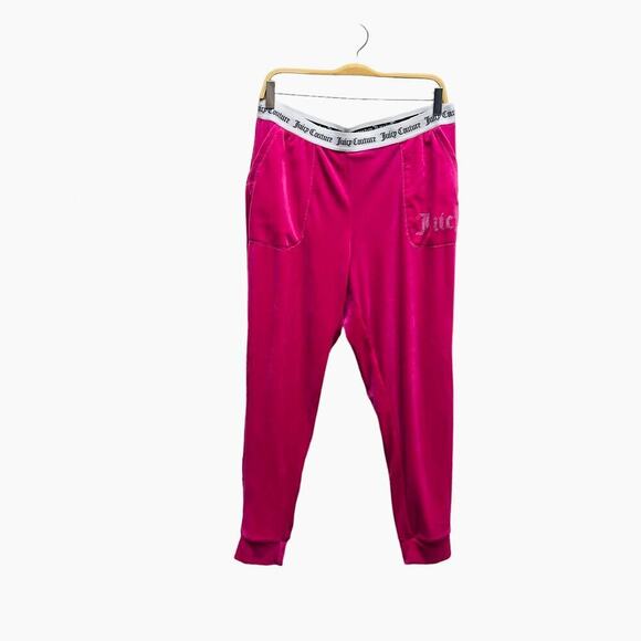 Juicy Couture Pink Bling Velour Matching Tracksuit Set‎ Size Large - Picture 8 of 13
